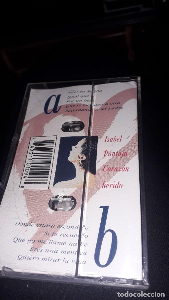 Casetes antiguos: CASSETTE ISABEL PANTOJA CORAZ&Oacute;N HERIDO - Foto 2