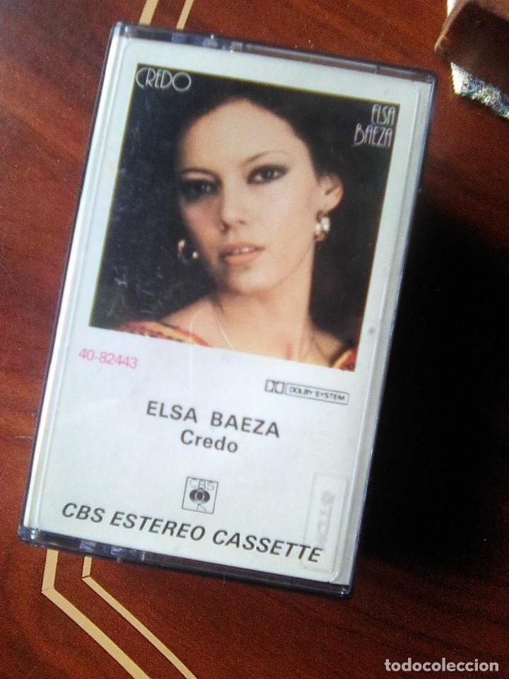 Casetes antiguos: Elsa Baeza - Credo (CBS, 1977) - ya escasa - Foto 1