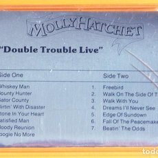 Casetes antiguos: MOLLY HATCHET: DOUBLE TROUBLE LIVE-CASETE PROMOCIONAL (+ 2 TEMAS)- EPIC (USA)-1985-NUEVA-COMPROBADA. Lote 237207875