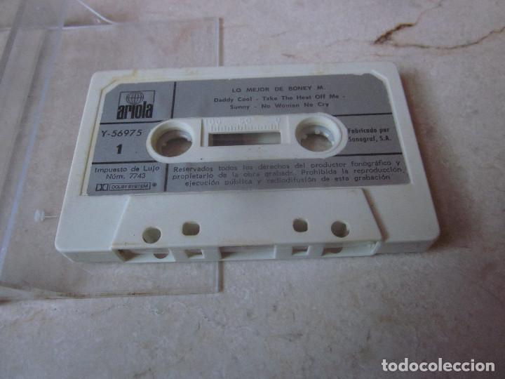 Casetes antiguos: LO MEJOR DE BONEY M CASETE - ARIOLA 1977 - SIN CARATULA