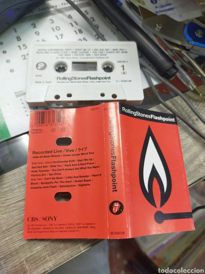 Casetes antiguos: Rolling Stones casete flashpoint Espa&ntilde;a 1991 - Foto 1