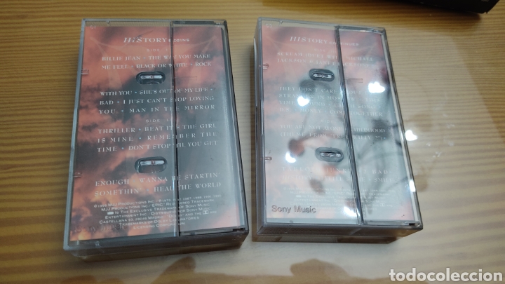 Casetes antiguos: Box Doble cassete y libro MICHAEL JACKSON &rdquo;HISTORY&rdquo; - Foto 2