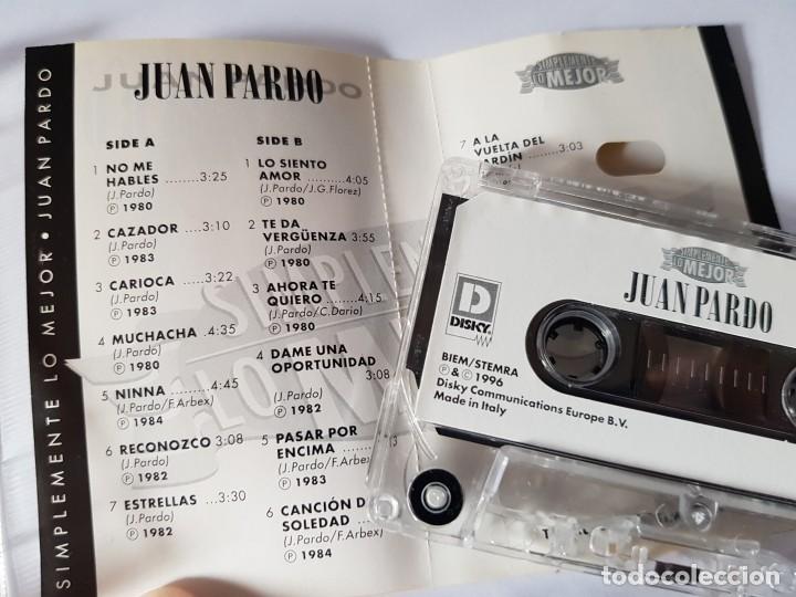 Casetes antiguos: CASETE JUAN PARDO - SIMPLEMENTE LO MEJOR - Foto 2