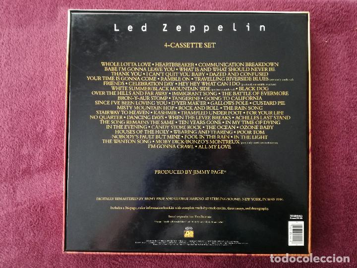 Casetes antiguos: LED ZEPPELIN - BOX 4 X CASETE - LIBRETO - POSTER - Foto 7