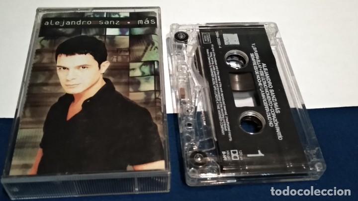 Casetes antiguos: CASETE CINTA( ALEJANDRO SANZ - M&Aacute;S ) 1997 WARNER - CON LETRA DE LAS CANCIONES