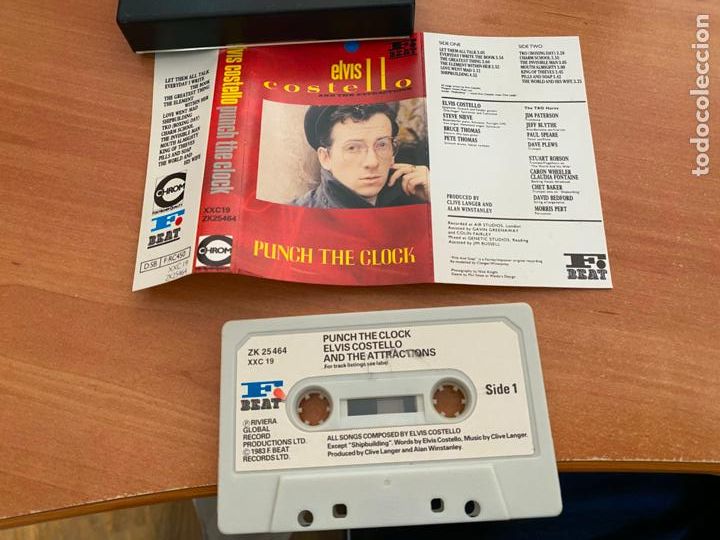 Casetes antiguos: ELVIS COSTELLO (PUNCH THE CLOCK) CASSETTE (CAI2) - Foto 1