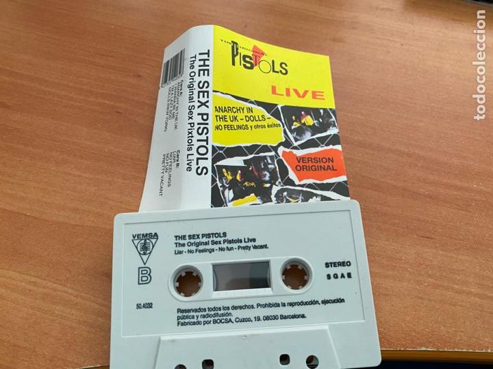 Cassette antiche: SEX PISTOLS (ORIGINALS SEX PISTOLS LIVE) CASSETTE ESPA&Ntilde;A (CAI2)