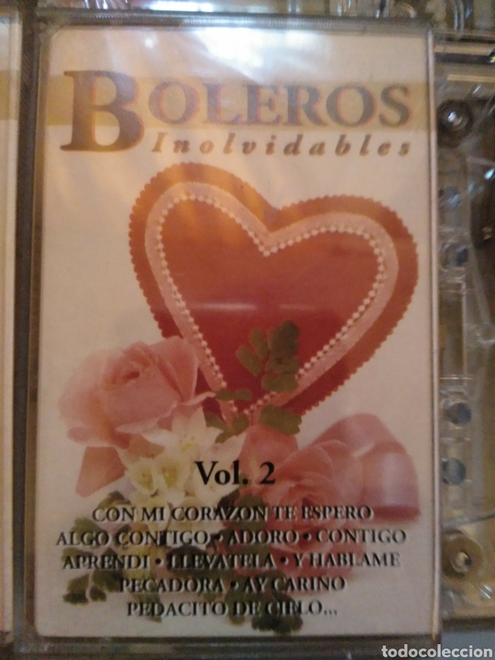 Casetes antiguos: Boleros inolvidables 3 cassette - Foto 3