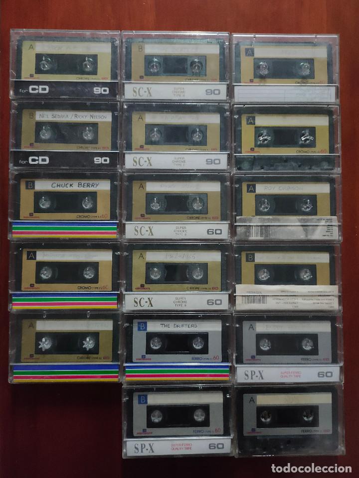 Casetes antiguos: Lote de 20 cintas de cassette grabadas Continente