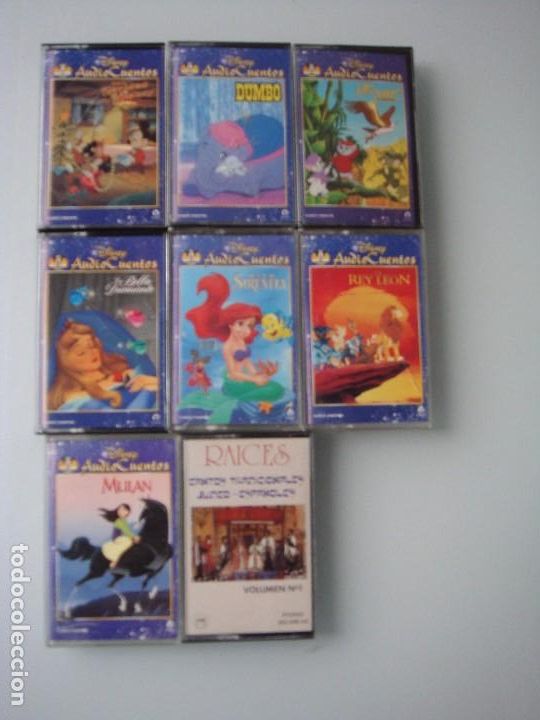 Casetes antiguos: AUDIO CUENTOS DISNEY 7 CASETES + 1 CASETE