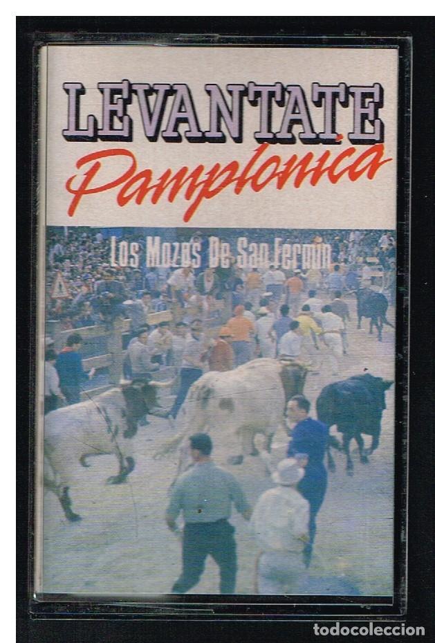 Casetes antiguos: LOS MOZOS DE SAN FERM&Iacute;N - LEVANTATE PAMPLONICA - CASETE