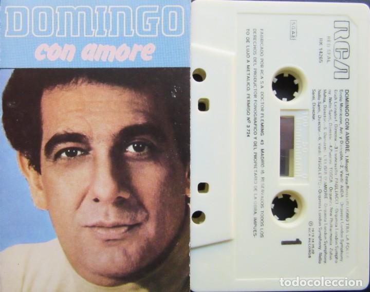 Casetes antiguos: PLACIDO DOMINGO - CON AMORE - Foto 1