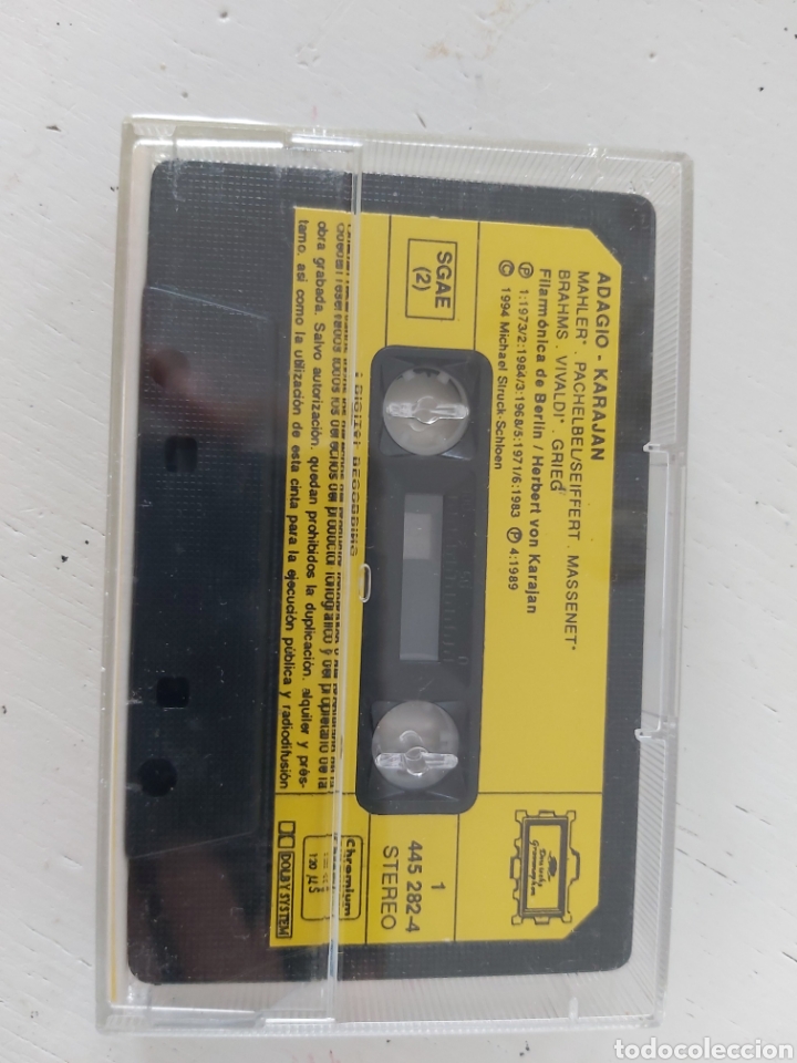 Casetes antiguos: ADAGIO. KARAJAN. CASETE. - Foto 2
