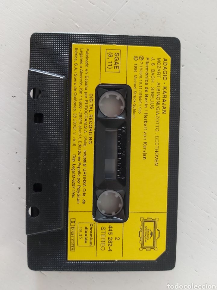 Casetes antiguos: ADAGIO. KARAJAN. CASETE. - Foto 3