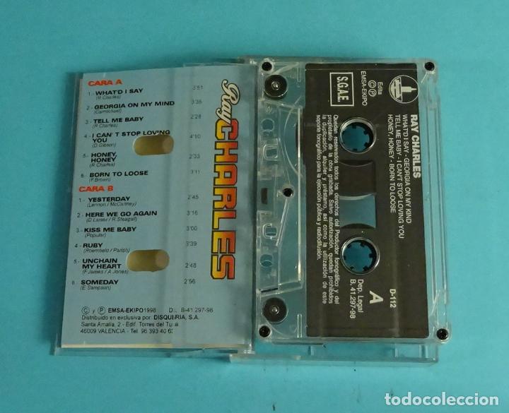 Casetes antiguos: RAY CHARLES. 12 &Eacute;XITOS. 1998 EMSA EKIPO - Foto 2