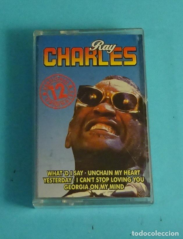 Casetes antiguos: RAY CHARLES. 12 &Eacute;XITOS. 1998 EMSA EKIPO - Foto 1