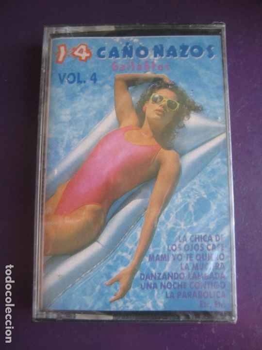 Casetes antiguos: 14 CA&Ntilde;ONAZOS BAILABLES VOL 4 - CASETE FONOMUSIC PRECINTADA - MERENGUE - SALSA - RECOP