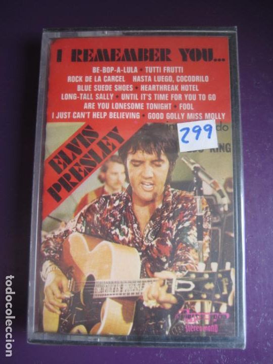 Casetes antiguos: I REMEMBER YOU ELVIS PRESLEY - VERSIONES POR LOU KING - CASETE OLYMPO PRECINTADO - ROCK N ROLL