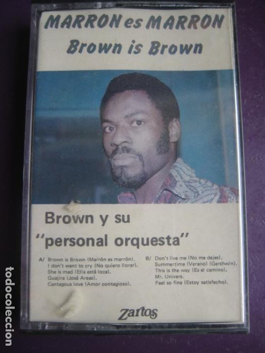 Casetes antiguos: T. J. Brown &lrm;&ndash; Marron Es Marron - CASETE ZARTOS 1976 PRECINTADA - FUNK SOUL 70'S