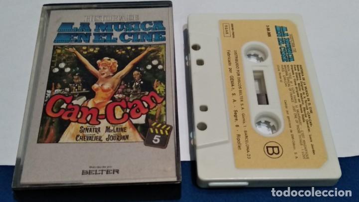 Cassettes Anciennes: CASETE CINTA CASSETTE ( HISTORIA DE LA MUSICA EN EL CINE N&ordm; 5 - CAN CAN ) 1982 BELTER