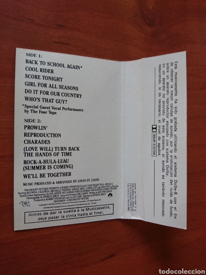 Casetes antiguos: Grease 2 - B.S.O.- cassette - Foto 7
