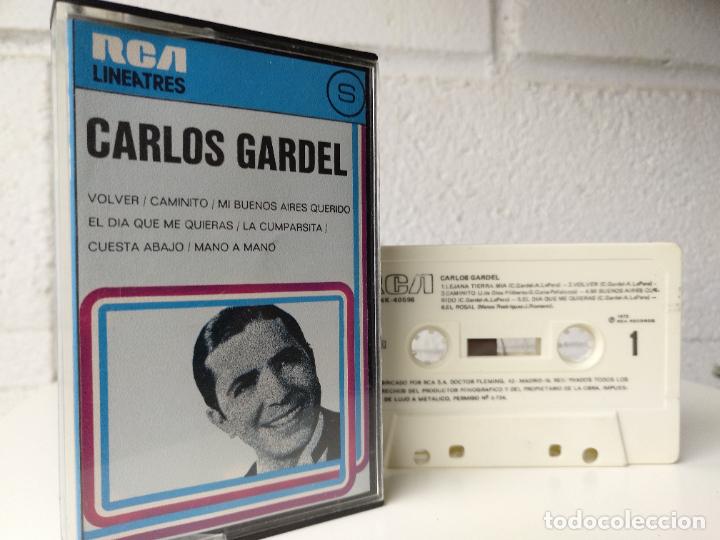 Casetes antiguos: Carlos Gardel. - Foto 1