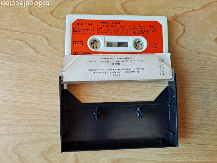 Casetes antiguos: Casete Grandes Exitos. Versiones originales. 1981 - Foto 2