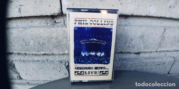 Casetes antiguos: PHIL COLLINS-CASSETTE SERIOUS HITS LIVE - Foto 1