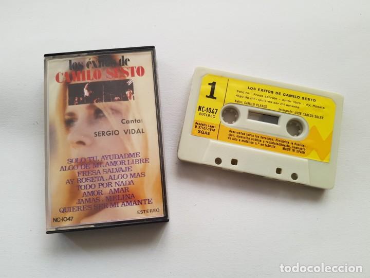 Casetes antiguos: CASETE LOS &Eacute;XITOS DE CAMILO SESTO - CANTA SERGIO VIDAL - Foto 1