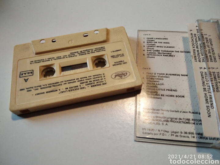 Casetes antiguos: Casette Joe Cocker - Foto 4