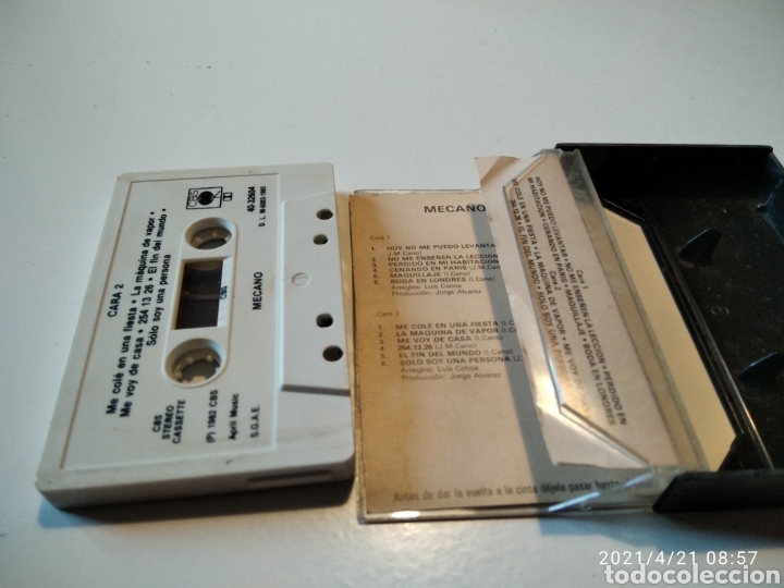 Casetes antiguos: Mecano casette - Foto 3