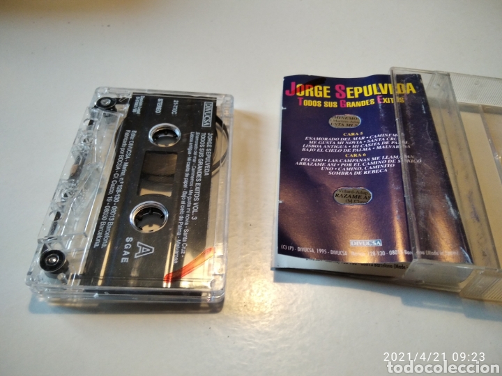 Casetes antiguos: Jorge Sep&uacute;lveda &eacute;xitos - Foto 3