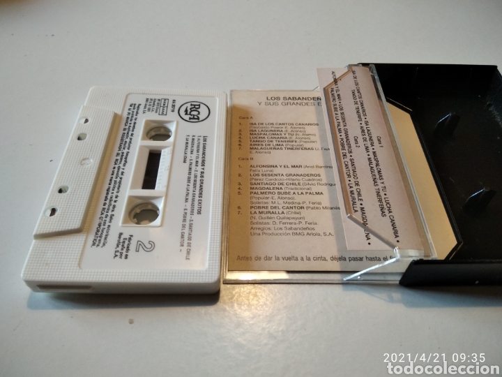Casetes antiguos: Los sabande&ntilde;os, grandes &eacute;xitos - Foto 3