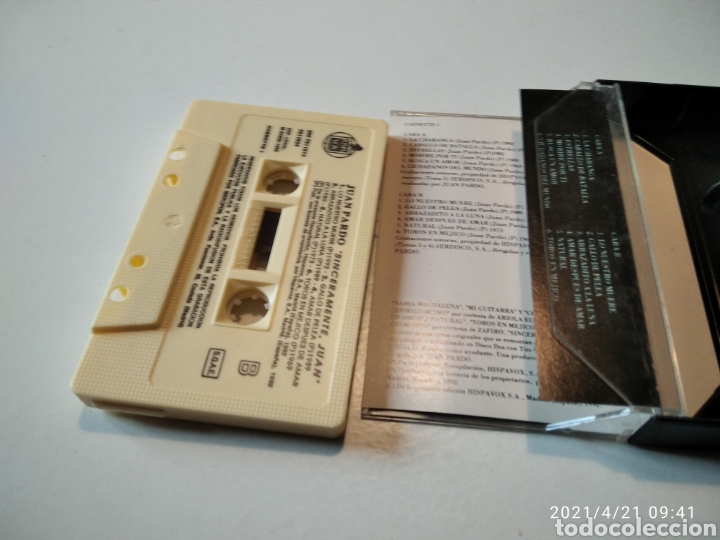 Casetes antiguos: Sinceramente Juan - Foto 3