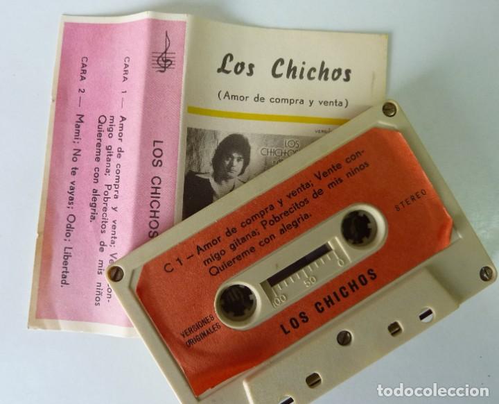 Casetes antiguos: LOS CHICHOS // AMOR DE COMPRA Y VENTA // PIRATA - Foto 2
