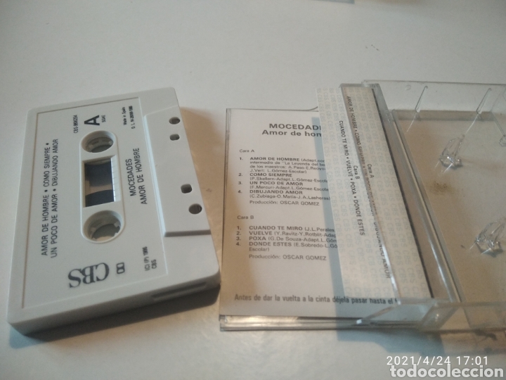 Casetes antiguos: Mocedades, amor de hombre - Foto 2