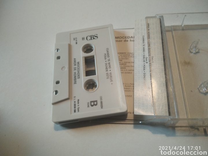 Casetes antiguos: Mocedades, amor de hombre - Foto 3