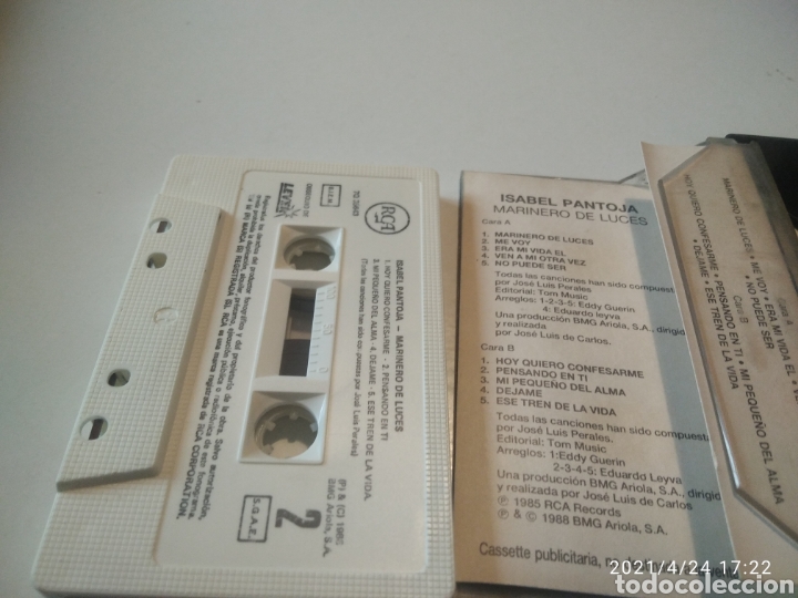 Casetes antiguos: Isabel Pantoja marinero de luces - Foto 3