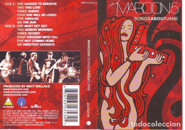 Maroon 5 Songs About Jane Cass Album Buy Old Cassettes At Todocoleccion