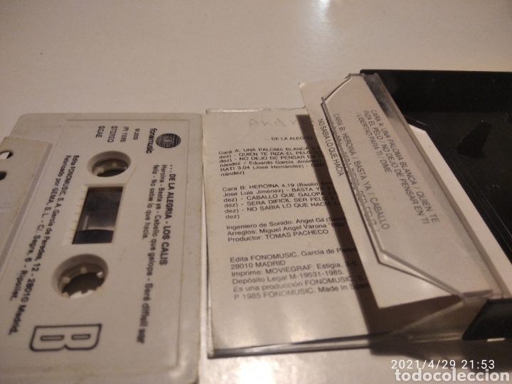 Casetes antiguos: Los calis - Foto 4