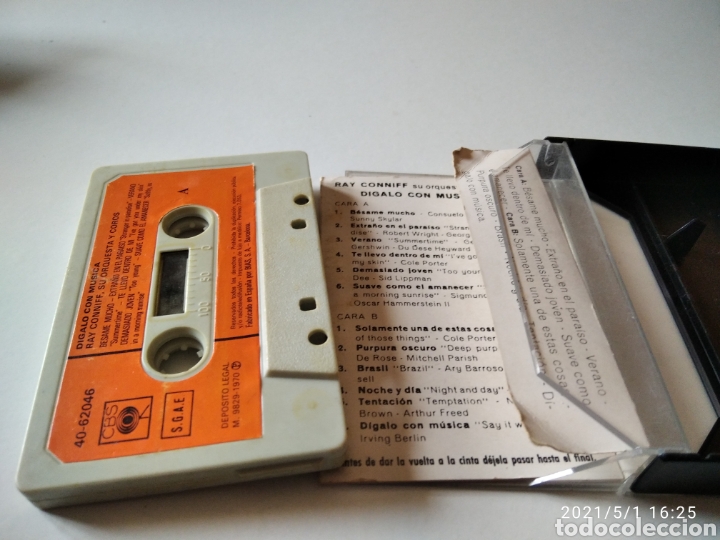 Casetes antiguos: D&iacute;galo con m&uacute;sica RAY CONNIFF - Foto 2
