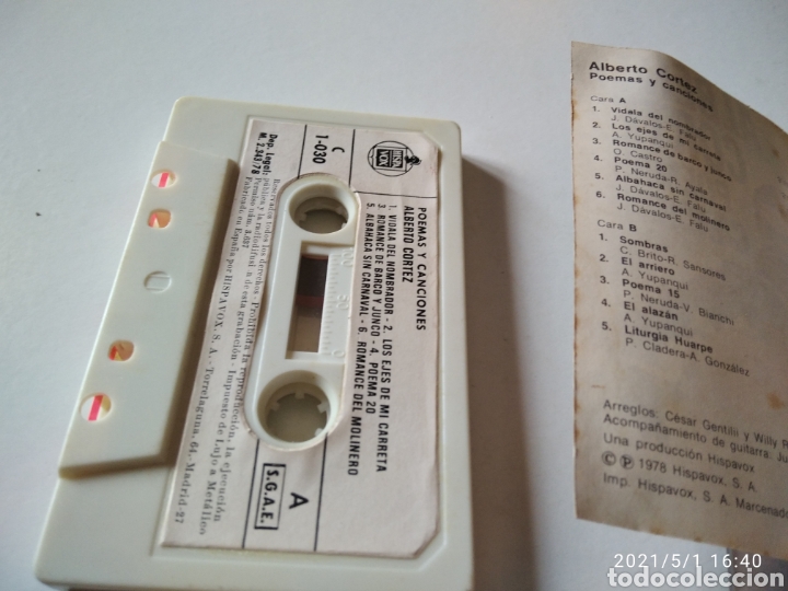 Casetes antiguos: Alberto Cort&eacute;z - Foto 4