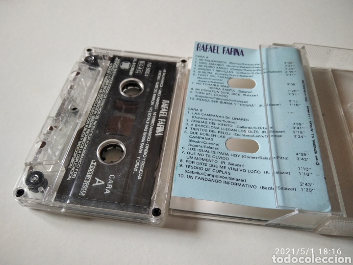 Casetes antiguos: Rafael Farina 20 canciones - Foto 3