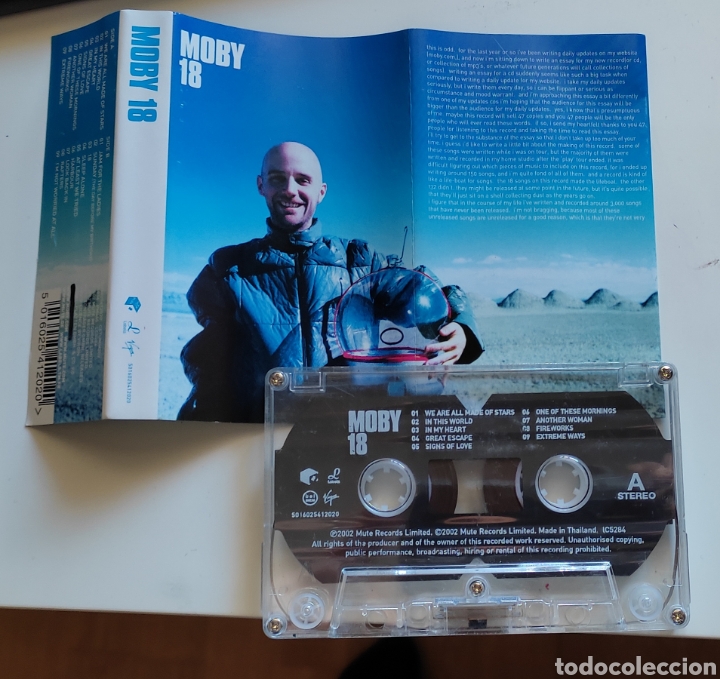 Casetes antiguos: MOBY &lrm;- 18 - CASSETTE - SUPER RARA EDICION TAILANDIA 2002 - Foto 1