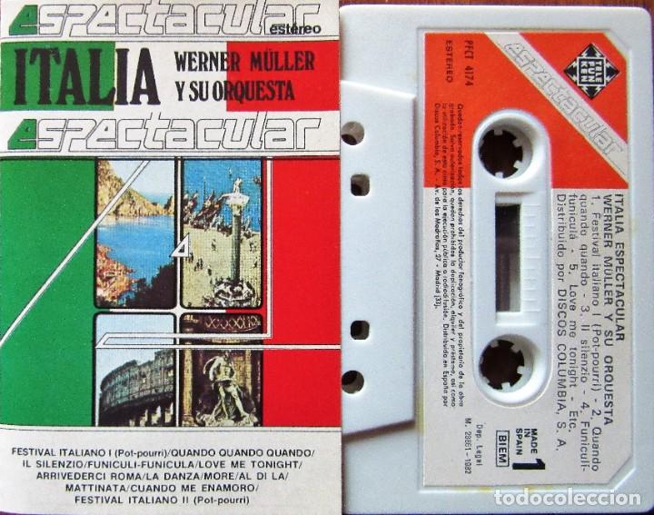 Casetes antiguos: WERNER M&Uuml;LLER Y SU ORQUESTA - ITALIA - Foto 1