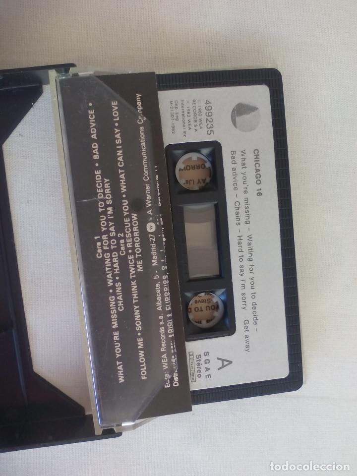 Casetes antiguos: CHICAGO 16 CASSETTE. 1982 . WEA. 499235 - Foto 2