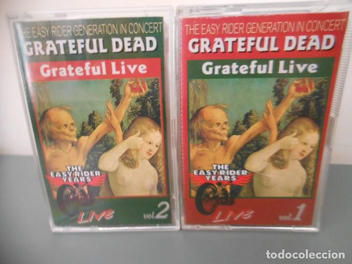 Casetes antiguos: GRATEFUL DEAD - GRATEFUL LIVE - 2 CASETES - Foto 1