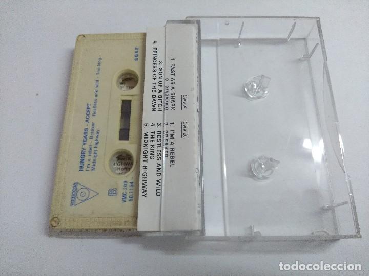 Casetes antiguos: CASETE METAL/ACCEPT/HUNGRY YEARS. - Foto 2