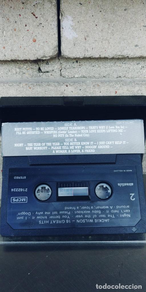 Casetes antiguos: JACKIE WILSON-CASSETTE 16 GREAT HITS - Foto 2