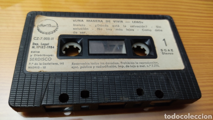 Casetes antiguos: Cinta de cassette de LE&Ntilde;O. &rdquo;MANERAS DE VIVIR&rdquo; - Foto 1